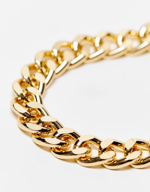 SVNX - Collier en chaîne à maillons épais avec détail mousqueton - Doré, 2 de 4