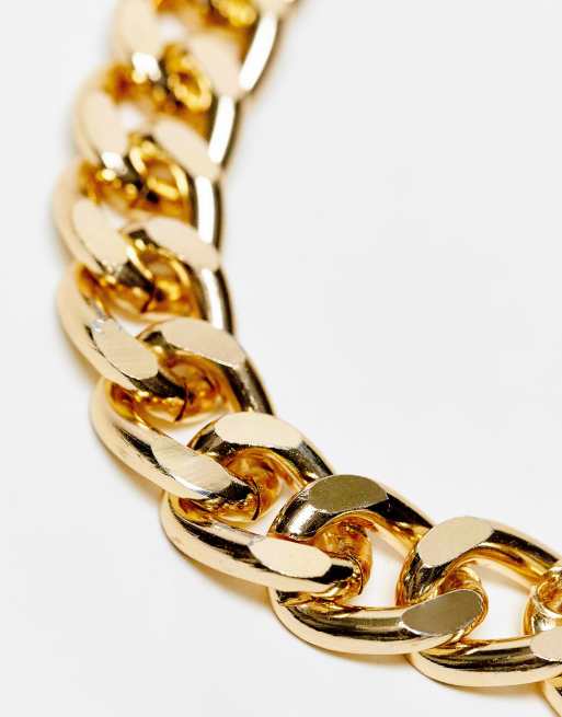 SVNX - Collier en chaîne à maillons épais avec détail mousqueton - Doré, 4 de 4