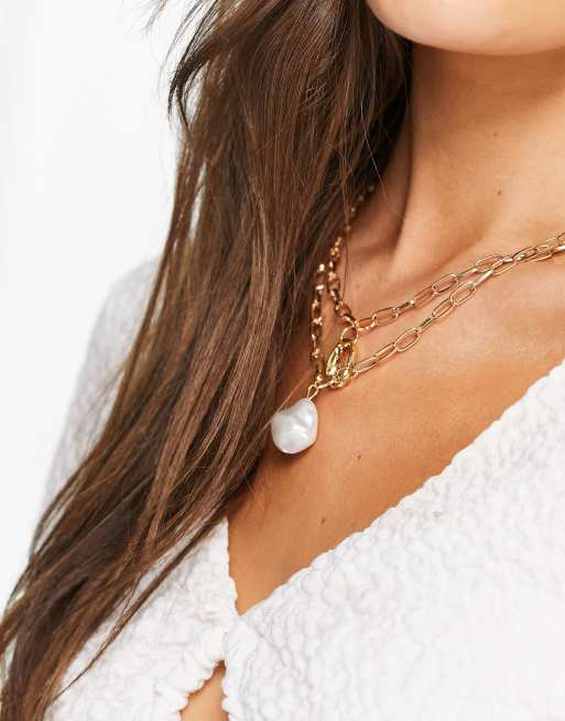 Asos hot sale shell necklace