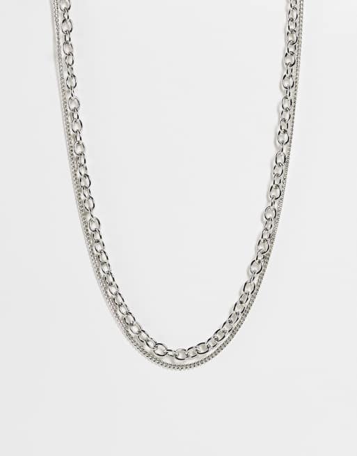 SVNX - Dubbellaagse ketting in zilver