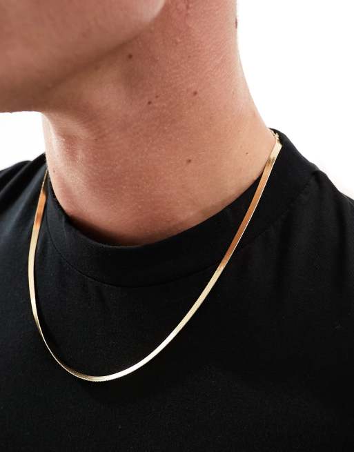SVNX - Effen ketting in goud