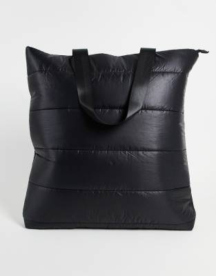 svnx -  – Gesteppte Tragetasche aus Nylon in Schwarz