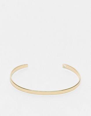 SVNX gold plain band bracelet