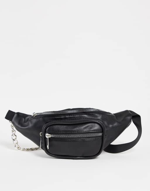 SVNX – Gürteltasche aus Kunstleder in Schwarz