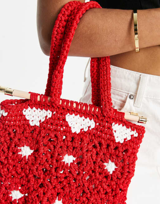 Braided best sale tote bag