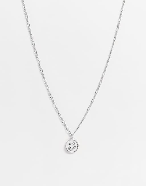SVNX - Ketting met happy face in zilver