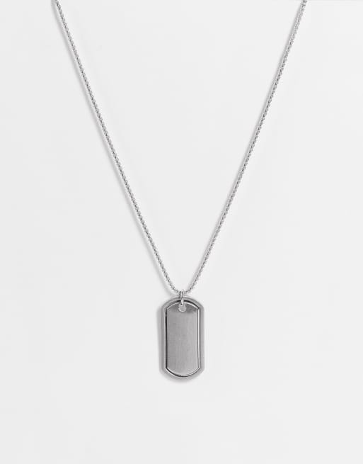 SVNX - Ketting met naamplaatje in zilver