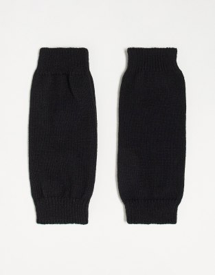 SVNX SVNX knitted arm warmers in black