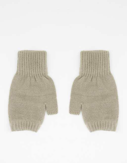 SVNX knitted mittens in gray