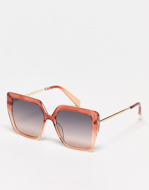 SVNX – Kwadratowe okulary przeciwsłoneczne oversize z efektem ombre