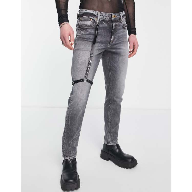 Leg harness over outlet jeans