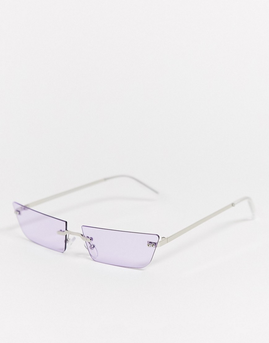 SVNX – Lila små solglasögon i 90-talsstil