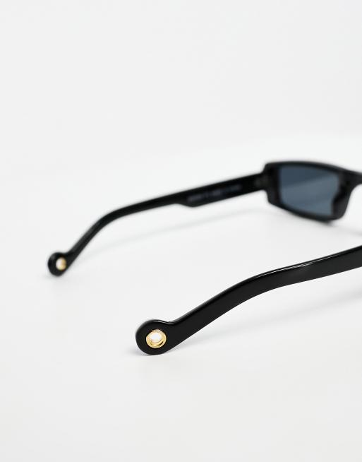 SVNX - Lunettes de soleil ultra fines à monture carrée - Noir, 4 de 4