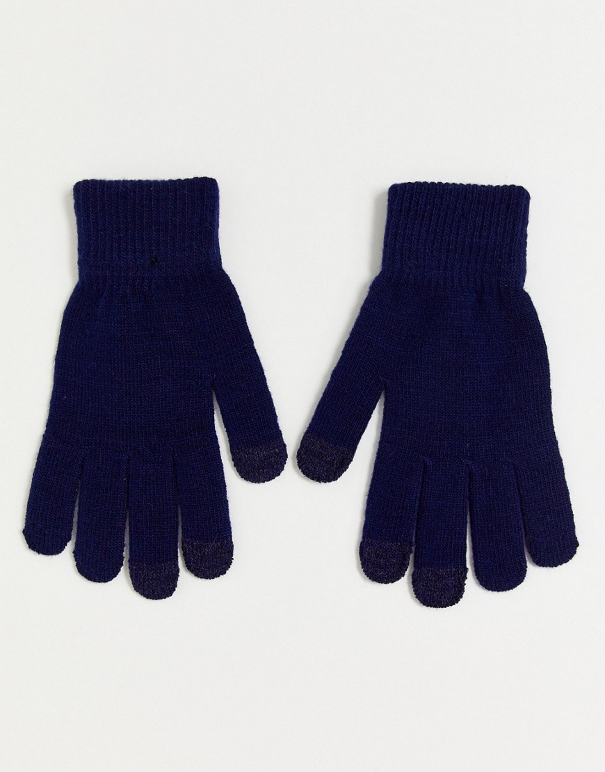 SVNX – Marinblå pekskärmshandskar
