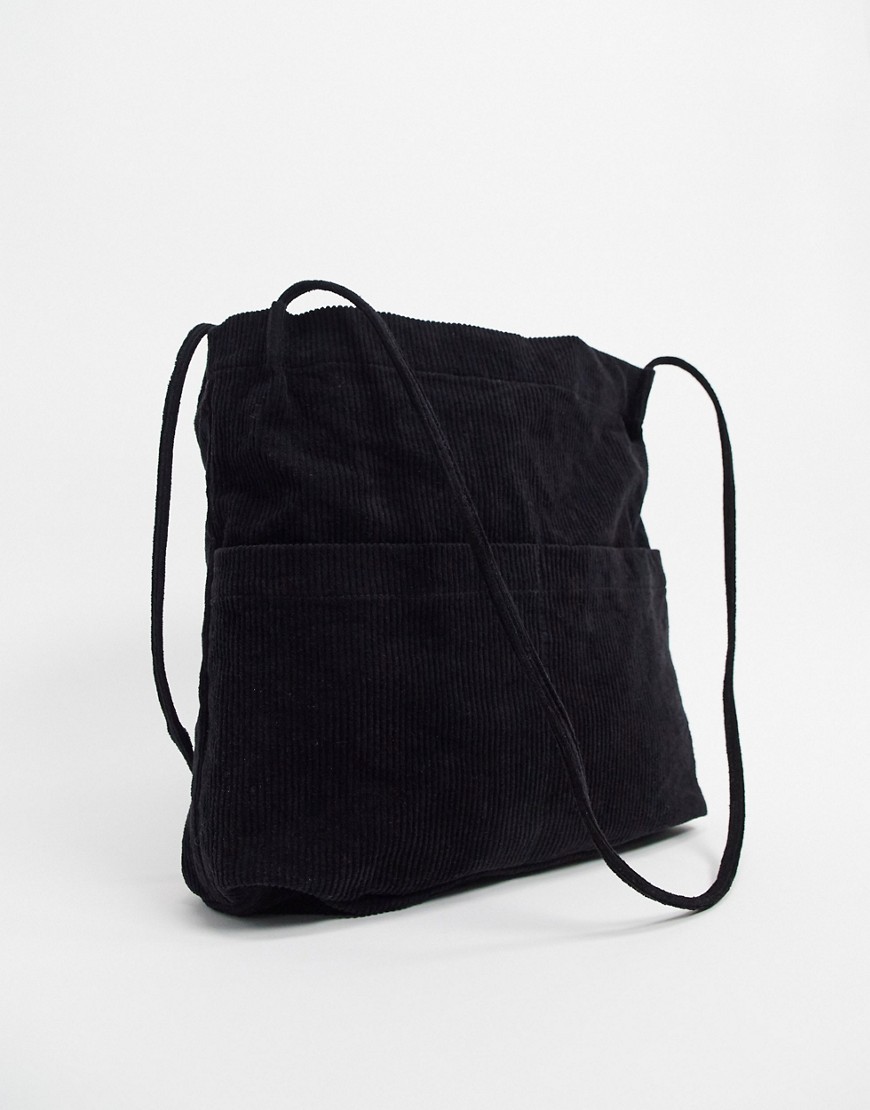 SVNX - Maxi borsa in tessuto oversize nera-Nero