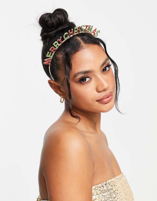 SVNX merry christmas headband in multi