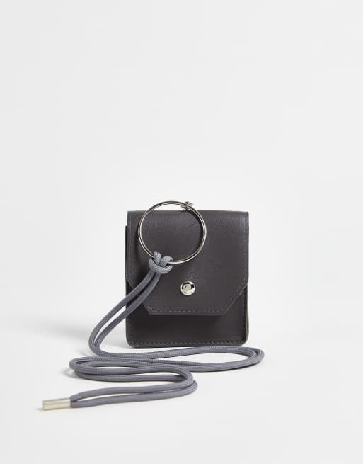 SVNX neck wallet in grey