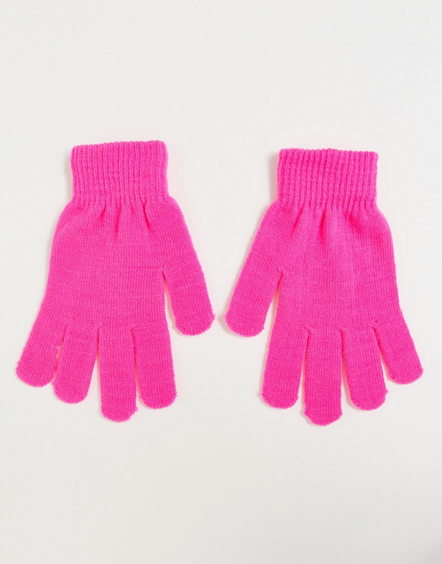 SVNX neon pink gloves