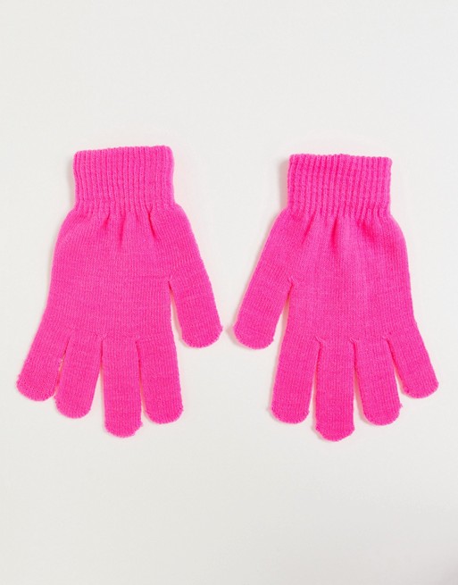 SVNX neon pink gloves