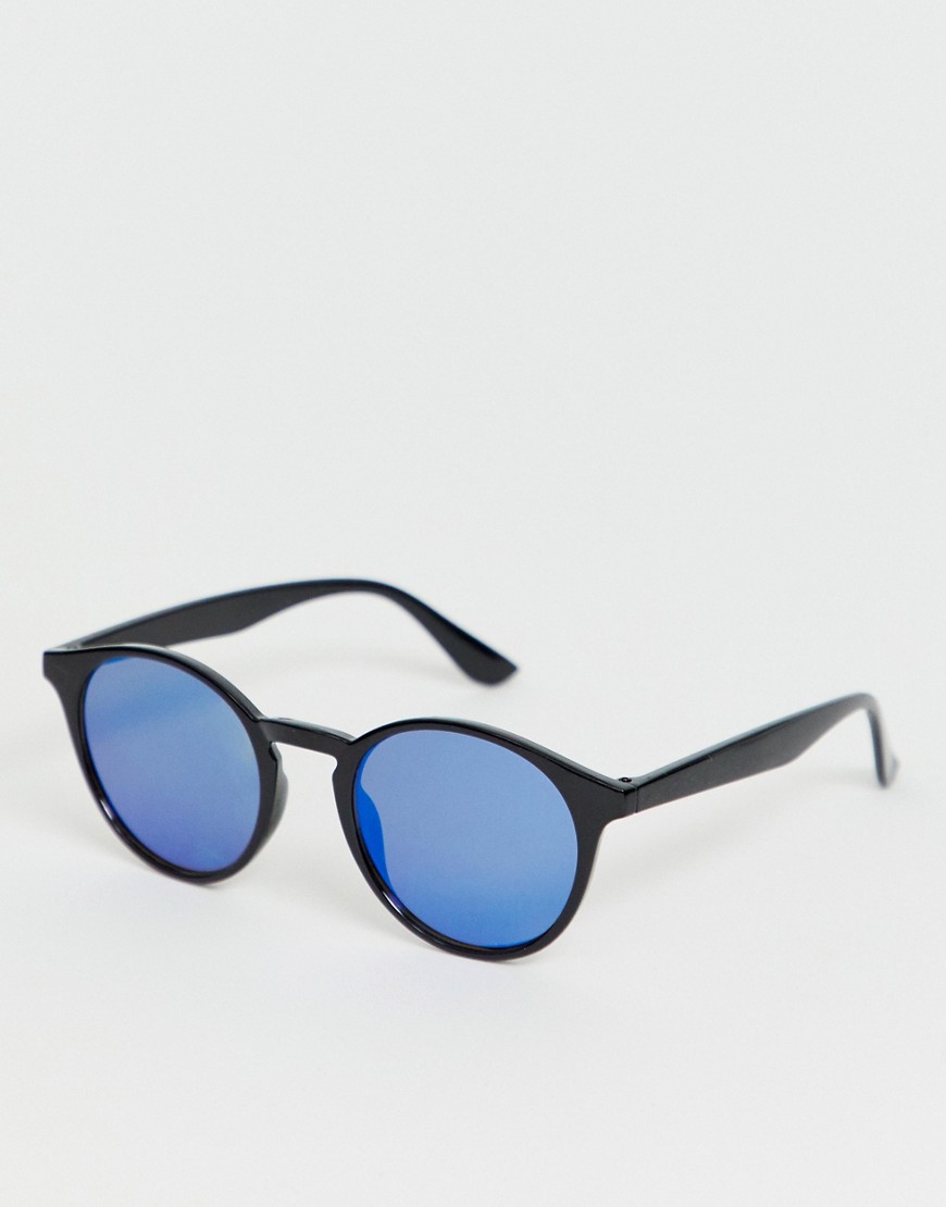 SVNX - Occhiali da sole rétro con lenti colorate-Nero