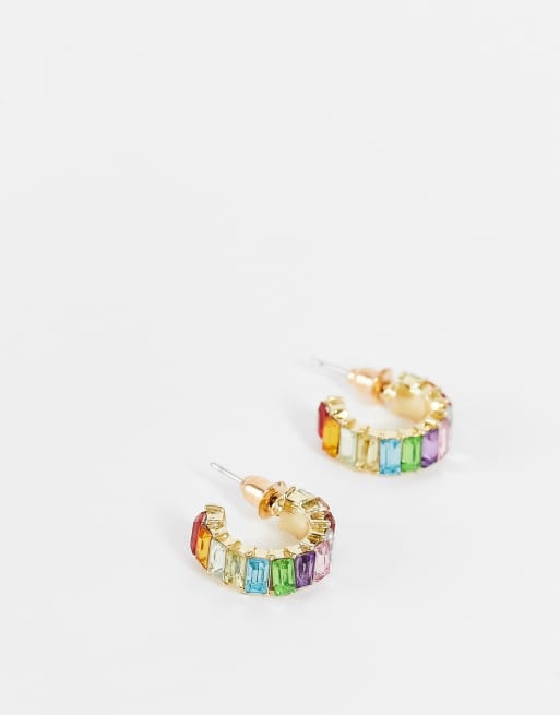 SVNX - Orecchini a cerchio multicolore