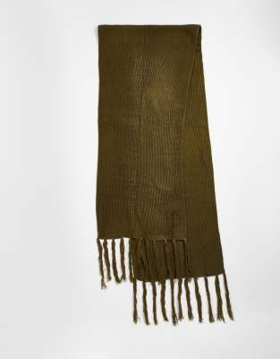 SVNX oversized scarf in khaki