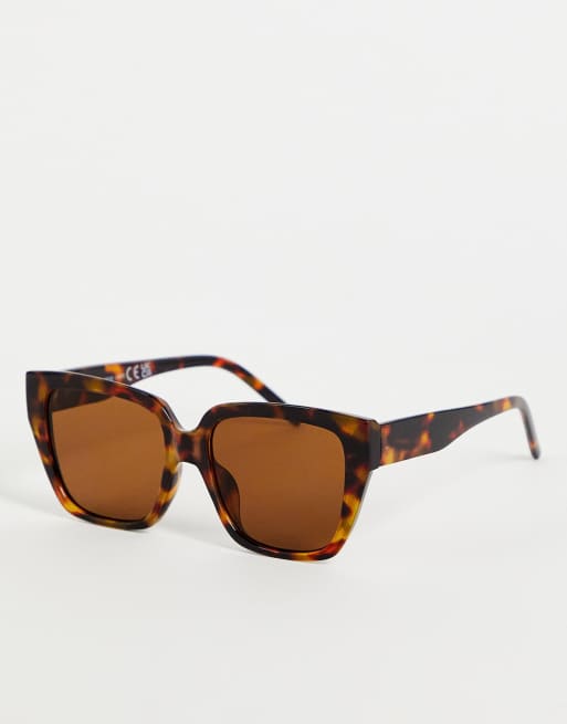 SVNX – Oversized-Sonnenbrille in Schildpattoptik