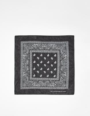 SVNX SVNX pattern bandana scarf in black