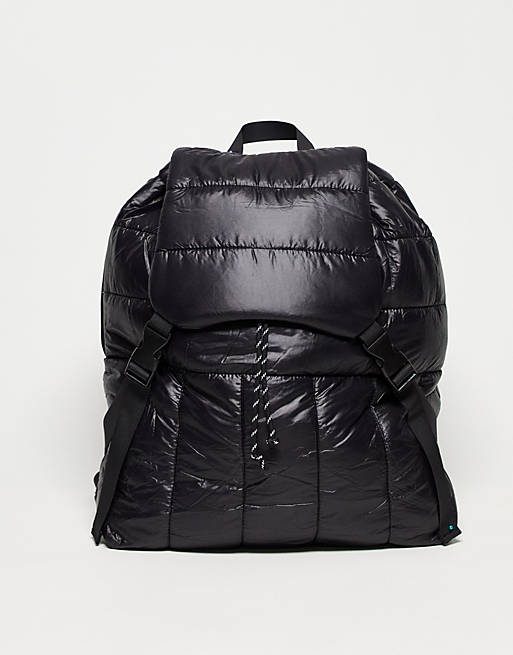 SVNX quilted nylon backpack in black | ASOS
