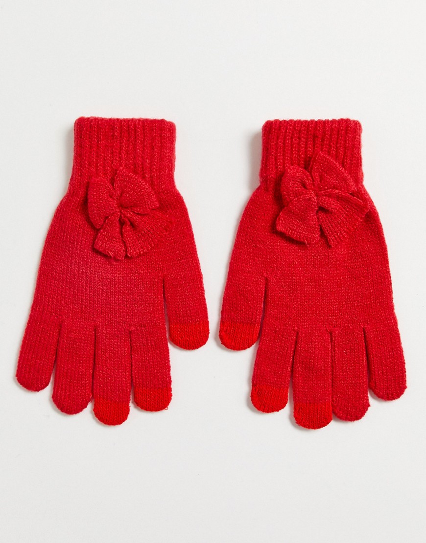 SVNX – Röda handskar med rosett
