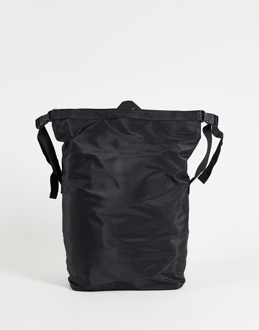 SVNX roll top backpack-Black