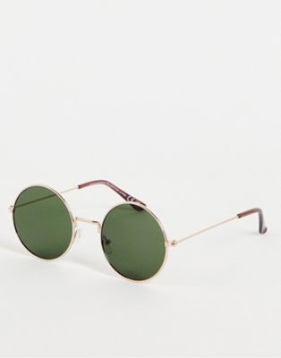 SVNX round sunglasses In green