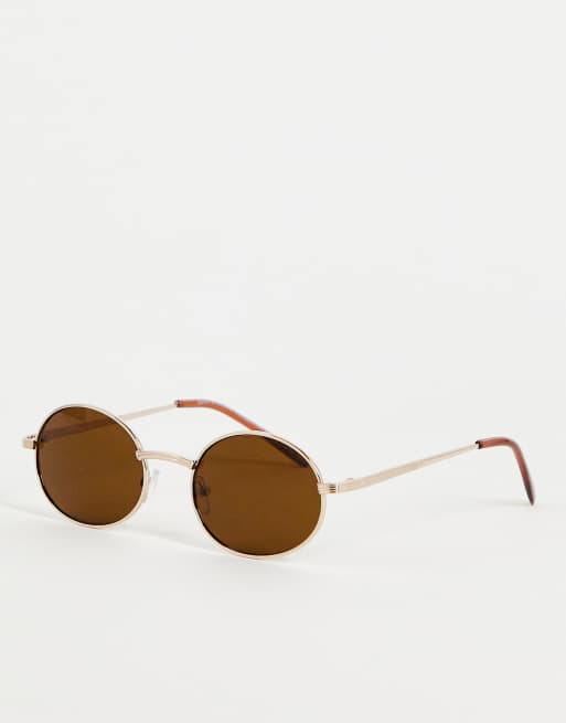 SVNX – Runde Sonnenbrille in Braun