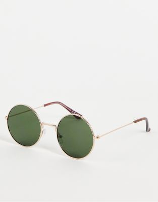 SVNX – Runde Sonnenbrille in Grün