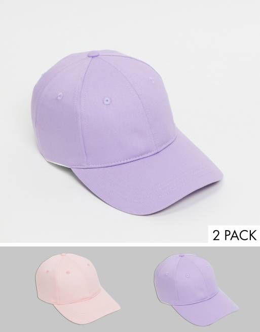 SVNX - Set van 2 petten in roze en lila