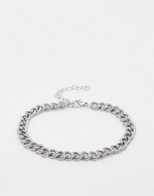 SVNX silver chunky chain bracelet