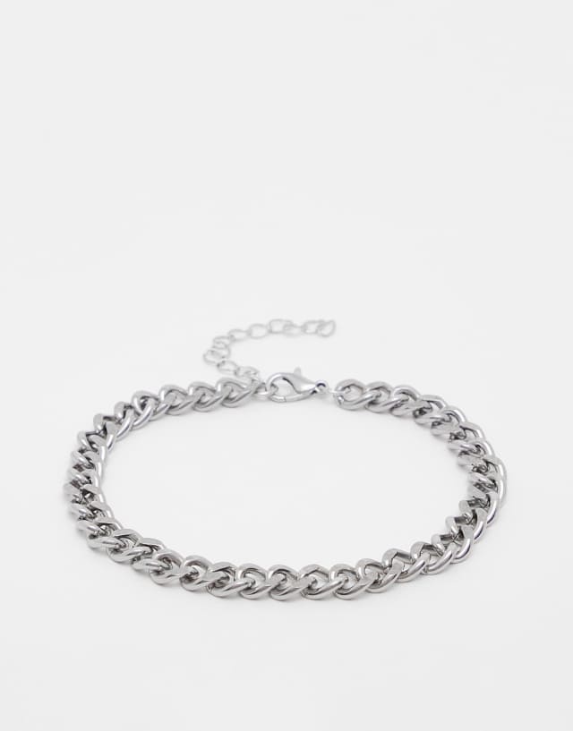 SVNX silver chunky chain bracelet