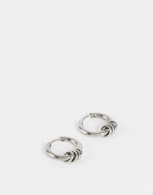 SVNX Silver hoop earrings