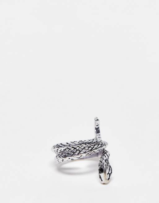 SVNX - Slangvormige ring in zilver