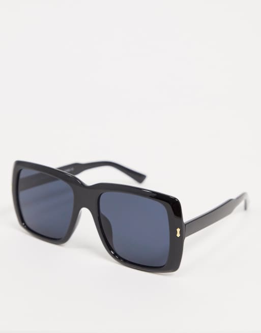 SVNX square sunglasses in black