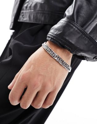 SVNX super chunky bracelet in silver
