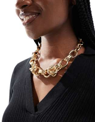 SVNX SVNX super chunky chain gold necklace