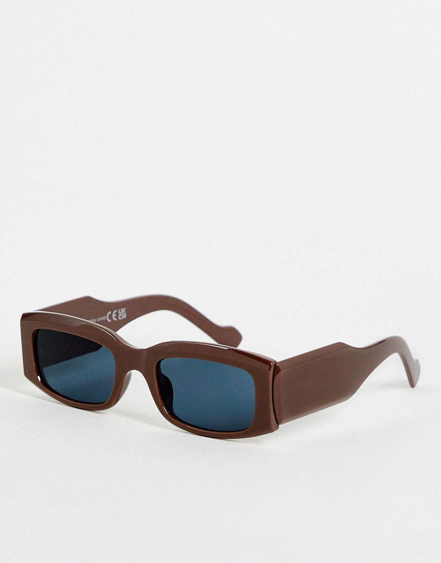 SVNX thin sepia sunglasses-Brown