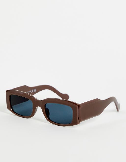 SVNX thin sepia sunglasses