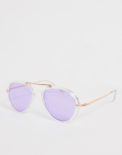 SVNX tinted lens aviator sunglasses