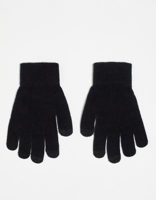 SVNX SVNX touch screen gloves in black