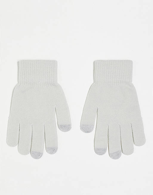 SVNX touch screen gloves in grey