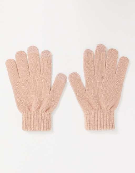 SVNX touch screen gloves in pink