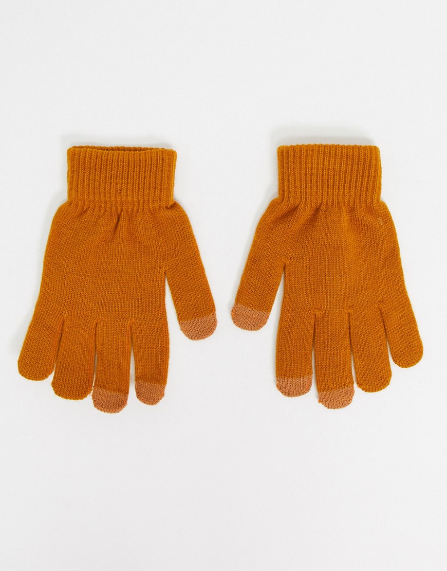 SVNX - Touchscreen-handschoenen in pumpkin spice-Oranje