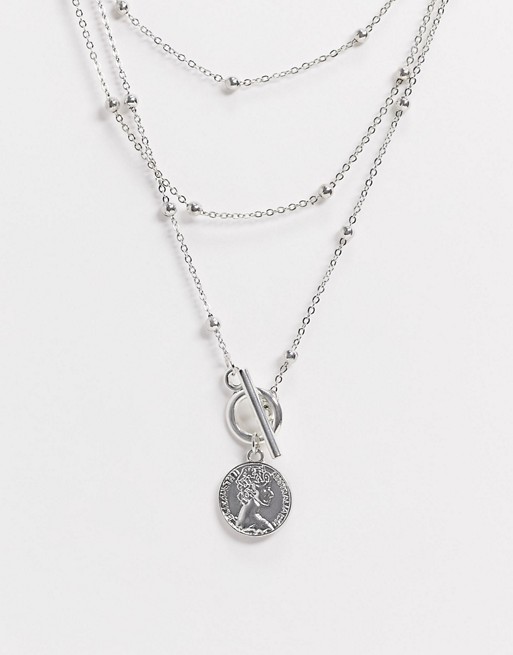 SVNX triple layer rosemary necklace